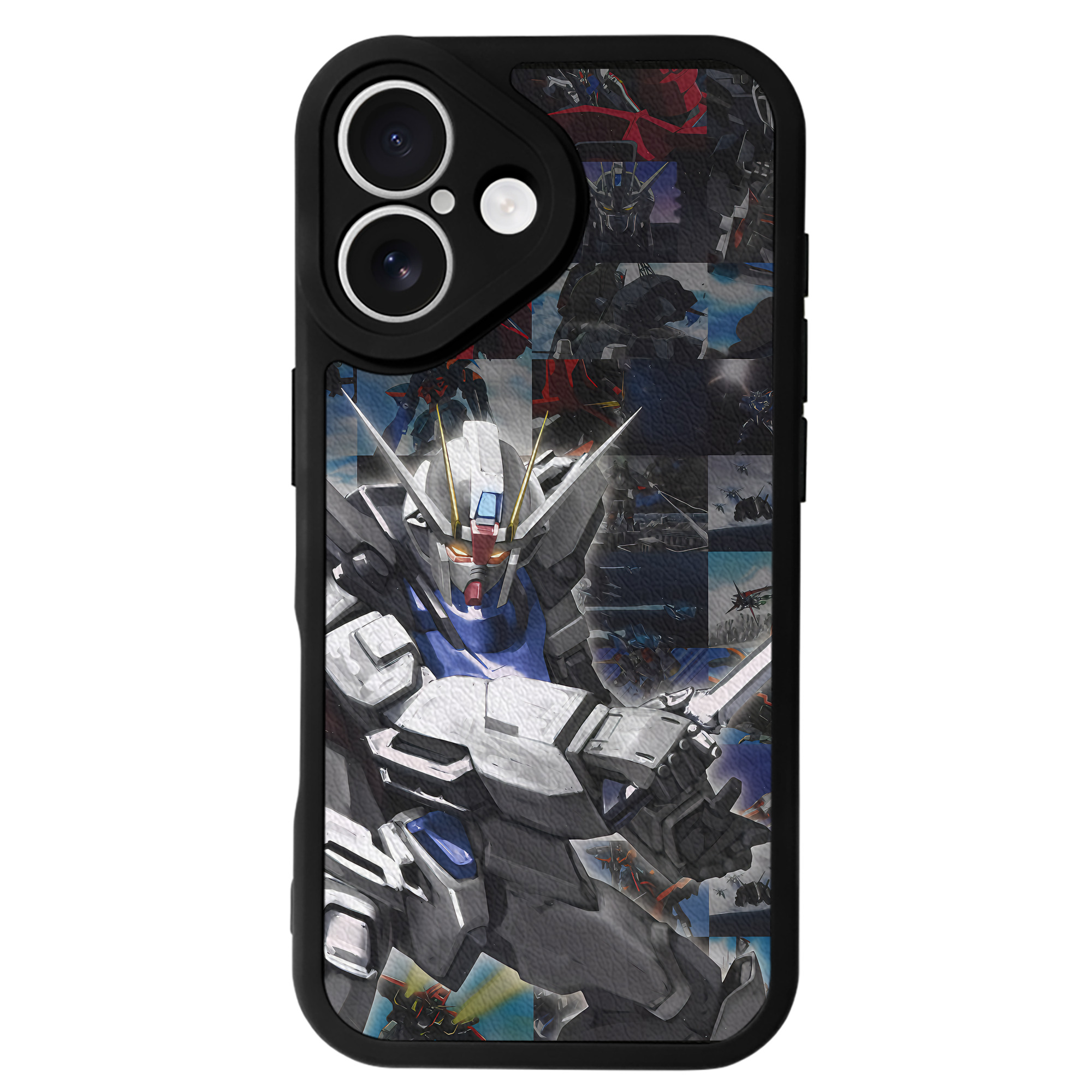 （画像用） 機動戦士ガンダム Mobile Suit Gundam 【iPhone 16シリーズ対応】シリコンスマホケース（レザー調） 材質：シリコン